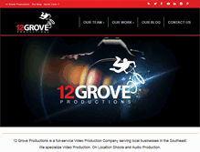 Tablet Screenshot of 12groveproductions.com